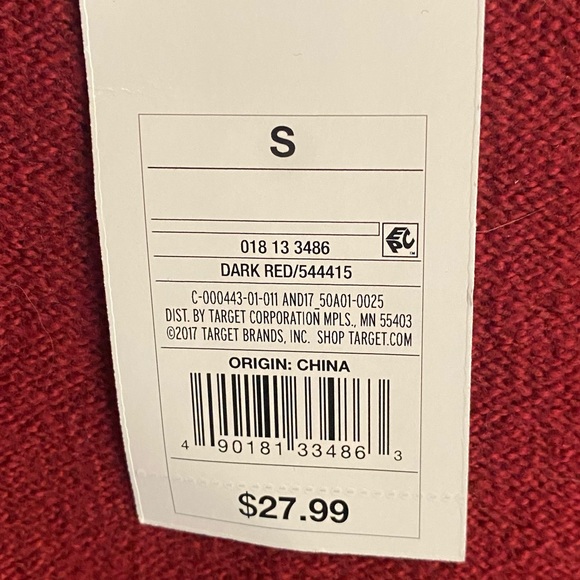 NWT. A New Day - red open front cardigan. Size S. - Picture 5 of 5